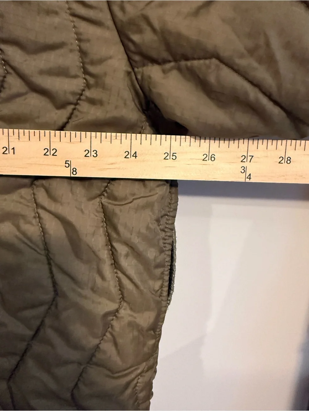 Quilted German Military-Style Men's Jacket Olive Size L